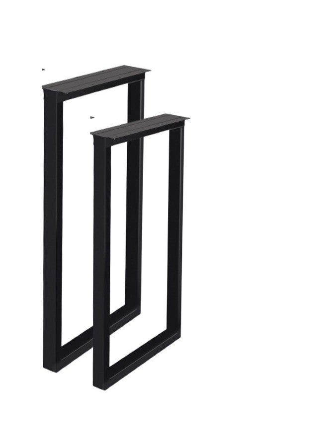 Ventuos Metal Table Legs 28 Inch - Heavy Duty Square Tube Desk Legs for Coffee Table, Dining Table - Square-Shape, Pack of 2, Black. - Image 3
